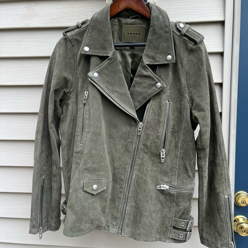 Blank NYC Suede Moto Jacket